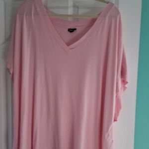 torrid Light Pink V-Neck Tunic Top